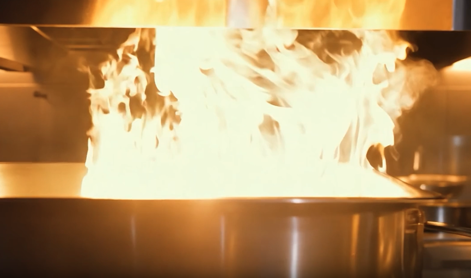 How to stop a grease fire